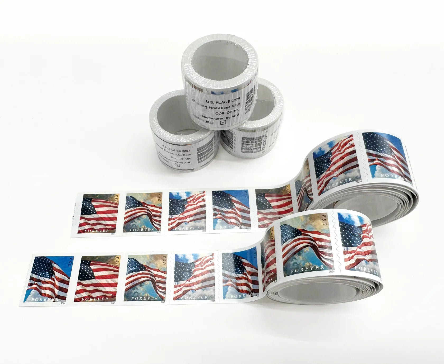 US Flags Self-Stick Rolls - 1000 Forever Stamps